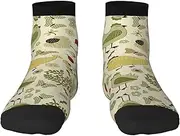 [JBYJBX] Yellow Leaves Chicken Print Adult Socks Womens Mens Workout Thermal Cozy All-Season Gift Holiday Articles Use