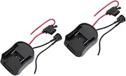 SHINEOFI 2pcs Power Wheel Adapter for Battery Durable DIY Power Connector for Car Easy Install Battery Adapter for Remote Control Truck Modifications