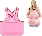 Portable Clothes Drying Apron, Waterproof Laundry Apron with Pouch, Sleeveless Laundry Apron with Large Pocket, Clothes Hanging Apron, Shoulder Sling Apron for Gardening, Cooking, Airing