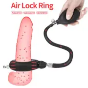 Male Inflatable Penis Extender Stretcher Sleeve Penis-Pump Enhancer Enlarge Ring