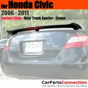 Painted Trunk Spoiler For 06-11 Honda Civic Coupe SI Style B92P NIGHTHAWK BLACK (for: Honda Civic)