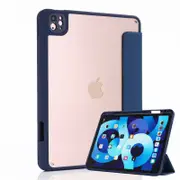Magnetic Detachable Case For iPad Pro11/Air 4 10.9inch Trifold Stand Cover-DarkBlue