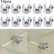 Clips Glass Bracket Clamp Shelf Support Shelves Silver Zinc Alloy 6-8mm Clip