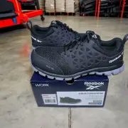 NEW - Reebok SubLite Cushion Black Athletic Work Shoe Womens Size 8 - Alloy Toe