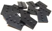 Lego 10 New Black Tiles 3 x 4 Series 20 21 22 23 24 25 Display Stands w/ Studs