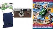 AgfaPhoto Analogue 35mm Film Camera Brown + Colour Pictures Film + Battery + Complete Development Film + Pictures