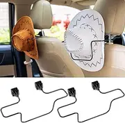 Feekoon 2 Pack Cowboy Hat Rack for Truck, Cowboy Hat Holder Rack for Truck SUV Car, Keep Hat Shape, Car Clothes Hanger Bar Coat Hanger Hard Hat Holder for Truck Seat Car Accessories