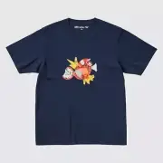 Uniqlo Pokemon Meets Artist Blue MAGIKARP Men’s T-Shirt - LARGE - New NWT
