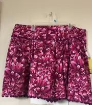 KIKA VARGAS X TARGET Mum Floral Scallop Edge Mini Skirt Size 16w/18W NWT