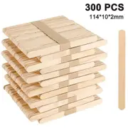 600 Pieces Of Ice Cream Sticks Made Of Wood, Wooden Spatulas