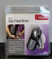 Imation F50 Pivot Swivel Flash Drive 2GB USB 2.0 New in Package Encrypted