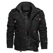 High Quality Men's Jacket Military Tactical Jacket Breathable Lightweight Jacket Trench Coat black XL