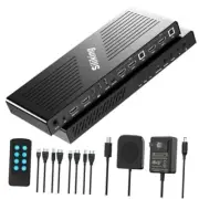 4K HDMI KVM Switch for Dual Monitor Setup - Effortless Management of 2