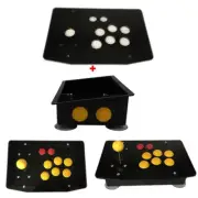 DIY Arcade Joystick Kits 24/30mm Buttons Acrylic Panel Inclined Plane Case
