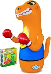 Inflatable Dinosaur Punching Bag for Kids – Bop Toddlers and Orange