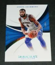 2017-18 Immaculate ANDRE DRUMMOND #67 Blue Foil Variant/25 PISTONS UConn HUSKIES