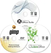Office Suite & LibreOffice 2025 on CD Disc Compatible with Microsoft Office + GIMP Photo Editing Software Compatible with Adobe Photoshop Element 2025 for Windows PC & Mac