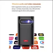 Android UHD 4K WiFi Movie LED Smart Portable Mini Projector 15000mAh Battery