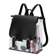 KKXIU Girls Clear Backpack Stadium Approved Transparent PVC Women Clear