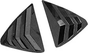 Rear Side Window Louver Vent Covers Shutter Blinds Trim Compatible For Mazda CX-5 CX5 KF 2017 2018 2019 2020 2021 2022 ABS Car Accessories(ABS Carbon Fiber)