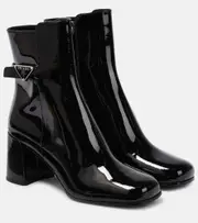 [Prada] Prada Patent leather ankle boots AU 6 black