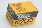 Kodak Film TMax T Max P3200 B&W 35mm 36 exp TMZ 135-36 EXP 10/89 KEPT IN FRIDGE