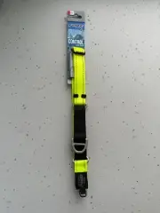 ROGZ Utility Control Web Martingale Dog Collar XL Dayglo Yellow BNWT