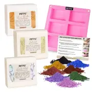 Soap Making Kit │ DIY Soap Making Supplies - 3 lbs Melt and Pour Soap Base (S...