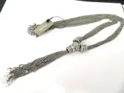 CHICOS SILVER "CHANDRA TASSEL" NECKLACE 30-34"