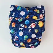 Monarch Ultimate Wipeable Cloth Nappy with Snaps Closure, Blast Off