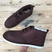 UGG Men’s Neumel Twinface Sheepskin Suede Chukka Boots Cordovan