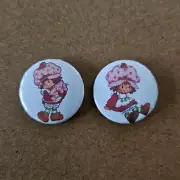 STRAWBERRY SHORTCAKE Badge Set / Eighties / Retro