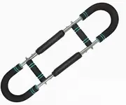 Green Twister Arm Trainer, Adjustable Spring Resistance Home Fitness Equipment, Forearm Triceps Chest Strengthener, Portable Durable Exercise Bar for Home Workout