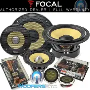 FOCAL ES-165KX3 6.5" 3" 120W RMS 3WAY COMPONENT SPEAKERS TWEETERS CROSSOVERS NEW