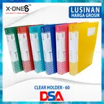 DSA CLEAR HOLDER 60 張對開內容 6 件 F4 文件夾在地圖 X-ONE