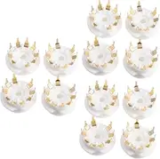 LALADEFIEE 3sets 9-pin Vacuum Tube Sockets Electronic Plated Tube Holder Audio Accessories 4pcs*3