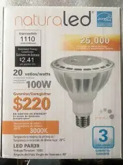 NATURALED 5768 LED20PAR38/111L/FL/30K 20W LED PAR38 LIGHT BULBS