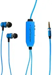 Esonic Lightingcool Visible Glowing LED in- Ear Earphone Light up Stereo Headhone with Mic Lights Flashing to Music Beat for iPhone6/6s/7/8/XS/XR (Green, Blue, Pink) (Blue)