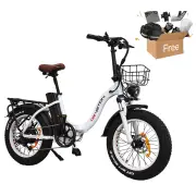 [USA DIRECT] DRVETION CT20 Electric Bike 48V 20AH Battery 750W Motor 20*4.0inch Fat Tires 80-110KM Max Mileage 150KG Max