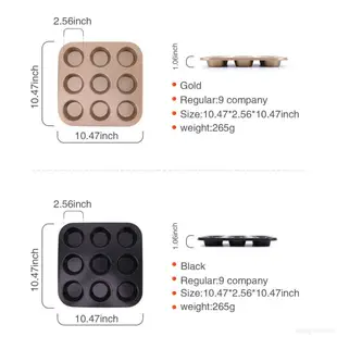 雙孔6連12連蛋糕烤盤 圓形麥芬蛋糕模具 烤箱家用小蛋糕模烘焙工具