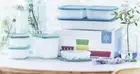 NEW Tupperware Ultimate Freezer Keeper Set - 7 Piece Set with Ice Tray Blue