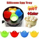 Egg Poacher Cups (4 Pack) Perfect Poached Eggs Poached Egg Maker Set Silicone