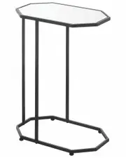 M Design Mirror Top C-Side Modern Table NoSize NoColor