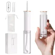 Mini Portable Water Flosser 80ML for Travel & Kids White Cordless Picks for T...