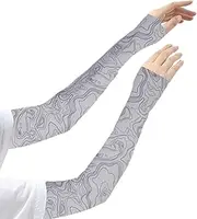 [Jeruytgh] Sun Sleeves | UPF50+ Breathable Cooling Ice Silk Arm Sleeves | UV Protection Kit, Protective Outdoor Sun Hat for Cycling, Fishing, Hiking