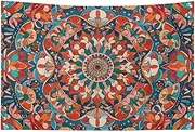 Art Decor Complex Floral Patterns Flag with Four Holes Wall Decoration Banner Wall Flag for Dorm Room Bar Outdoor Party Flags 23.6x35.4 in