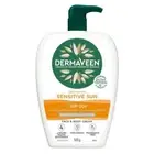DermaVeen Sensitive Sun Moisturiser Face & Body Cream Sunscreen SPF 50+ 500g