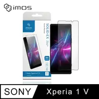 在飛比找PChome24h購物優惠-iMOS Sony Xperia 1 V 2.5D黑邊玻璃保