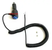 CAR Coiled Power Cord with USB for Escort Passport 8500, 8500 X50 Radar Detector