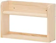 DimyFew Wooden Floating Nursery Bookshelf Frame Holder Modern Wall Shelf for Cafe Restaurant, Wood 25x12x20cm, as described